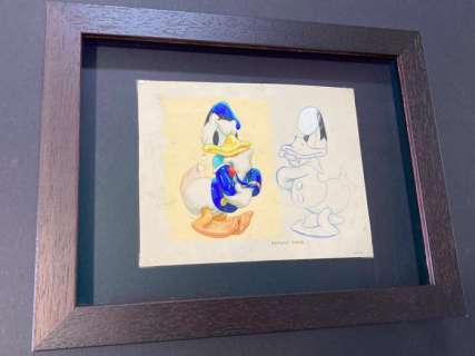 Disney Concept/ Design - Donald Duck Painted Model Concept - Original Patent Artwork - (1950/1960) | Catawiki
