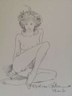 Erich Von Gotha - Dessin original au crayon + edition originale de la BD ’Journal de Sartine’ exemplaire 38/50 - Hardcover - Original edition 38/50 - (2007) | Catawiki