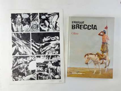 Tex - Enrique Breccia - Tav. Origin "Capitan Jack" con volume - Firmata - Loose page | Catawiki