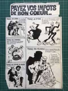 Cabu - Planche originale - Payez vos impôts de bon coeur... | Catawiki