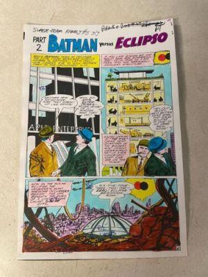 SUPER TEAM FAMILY #5 ART original comic color guide BATMAN VS ECLIPSO title page | eBay US (Buy It Now)