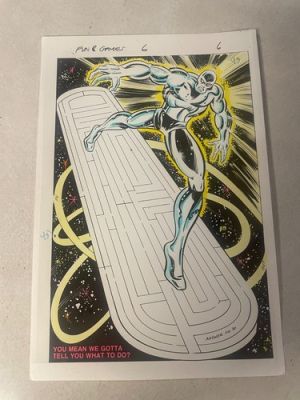 SILVER SURFER art original comic color guide SPLASH 1980 FUN GAME #6 MAZE Marvel | eBay US (Buy It Now)