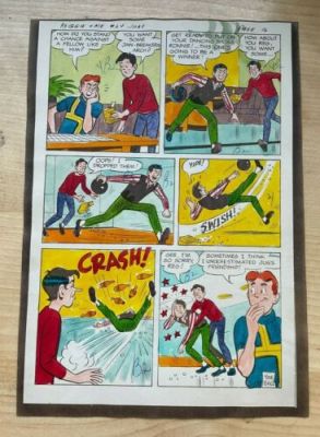 REGGIE AND ME #24 art original comic color guide ARCHIE BOWLING 1967 CANDY | eBay US (Buy It Now)