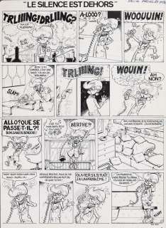 Devos | Génial Olivier, planche n°1 Ã  l’encre de Chine … | Banque Dessinée