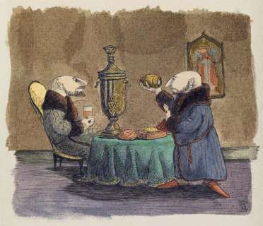 EDWARD GOREY. Two Russians at Easter Tea. | Swann Galleries
