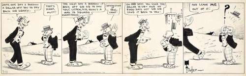 BUD (HARRY CONWAY) FISHER, AL SMITH, GEORGE BREISACHER "High finance hits stratosphere."