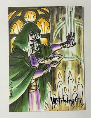 Tony Perna Hallowe’en Witchcraft original 1/1 sketch card signed | eBay US (Buy It Now)