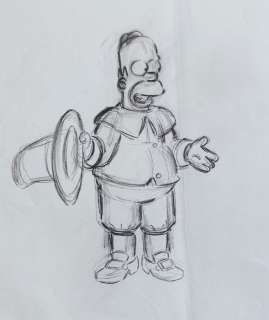 Matt Groening | The simpsons - Homer Simpson - dibujo original | Catawiki