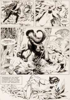 Russ Manning Tarzan in Savage Pellucidar Story Page 22 Original Art (ERB, Inc., 1975).... | Heritage