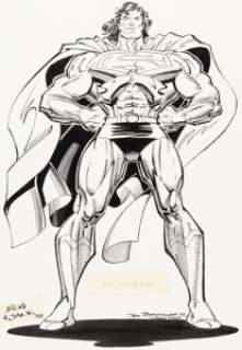 Jon Bogdanove and Dennis Janke - 1993 Superman Style Guide Illustration Original Art (DC, 1993).... | Heritage