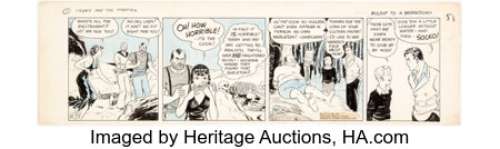 Caniff, Milton | Milton Caniff Terry and the Pirates Daily Comic Strip Original Art dated 4-15-35 (Chicago Tribune, 1935). ... | Heritage
