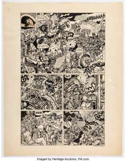 Wilson, S. Clay | S. Clay Wilson Bernice, Baby... Complete 1-Page Story Inscribed Original Art (1971).... | Heritage