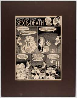 Williamson, Skip - Skip Williamson Snappy Sammy Smoot Complete 1-Page Story "Sex & Death" Original Art (Kitchen Sink Press, 1976-79)....