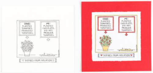 Guisewite, Cathy | Cathy Guisewite Scenes from Isolation Page 28 Single Panel Comic Illustration Original Art (Andrews McMeel Publish... (Total: 2 Original Art) | Heritage