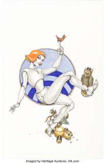 Chin, Joyce | Joyce Chin Return of the Dapper Men Zoe Pin-Up Original Art (Archaia, 2010).... | Heritage