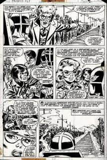 Pagina Original Marvel The Human Fly La Mosca Humana 12 pag.2 por Lee Elias.1978.