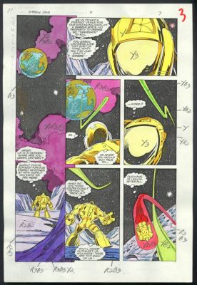 Original D.C. Color Guide Green Lantern: Emerald Dawn #5 Pg 3 | DTA Collectibles