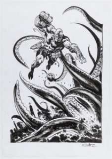 Johnson, Staz | Staz Johnson - Hellboy Specialty Illustration Original Art (undated).... | Heritage