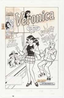 Dan DeCarlo and Henry Scarpelli - Veronica #70 Cover Original Art (Archie, 1997).