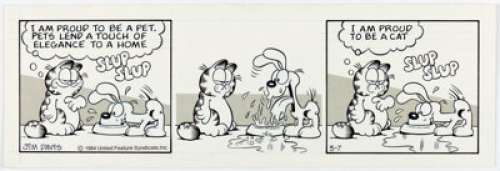 Jim Davis | Garfield Daily Comic Strip Original Art dated 3-7-84 (United Feature Syndicate, 1984). | Heritage