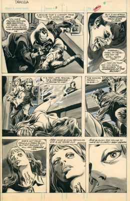 Colan, Gene; Palmer, Tom | Item #40281 The Tomb of Dracula #3 Page 8 Original Comic Art by Gene Colan. Gene Colan, Tom Palmer | Parigi Books