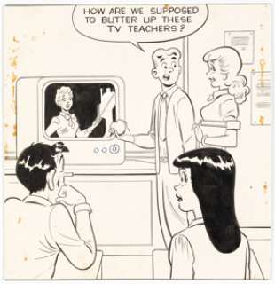 Samm Schwartz Archie #129 Cover Illustration Original Art (Archie, 1962). | Heritage