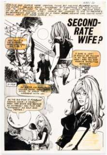 Jorge Badía Romero Just Married #112 Story Page 1 Original Art (Charlton, 1976). | Heritage