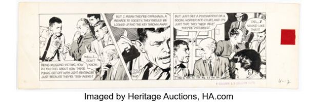 Neal Adams Ben Casey Daily Comic Strip Original Art dated 4-12-66 (NEA Syndicate, 1966) | Heritage