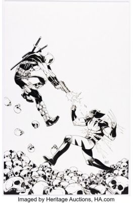 Corin Howell Deadpool / Wolverine #7 Variant Cover Original Art (Marvel, 2025). | Heritage
