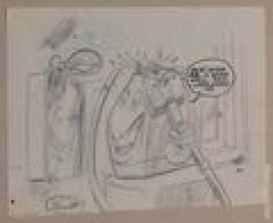 After Preventive Maintenance Cartoon Sketch by Will Eisner | mycomicshop.com