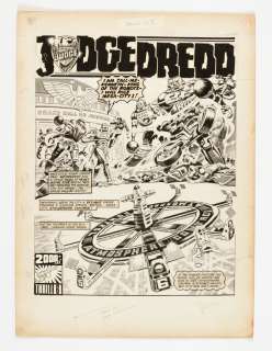 Judge Dredd/2000AD original artwork (1977) by Ron Turner for 2000 AD… | Comic Book Auctions ltd