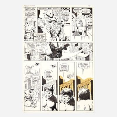 Herb Trimpe And John Severin | Incredible Hulk #141 Story Page 6 Original Art (Marvel Comics, 1971) | Landry Pop Auctions