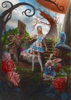 Les Zombies - Original illustration for poster - Alice From Underland - (2009) | Catawiki