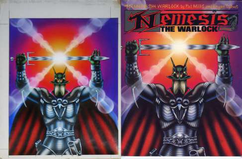 Bryan Talbot - nemesis book 3 cover ( 2000ad gn ) - bryan talbot art