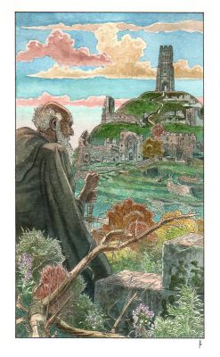 Federico Penco | Le rovine di Glastonbury | Tavole Originali