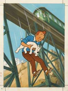 Hergé (Georges Remi Dit) | Tintin sautant du Viaduc | Artcurial