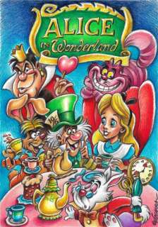 Alice In Wonderland - 50 x 35 cm - Disney Characters - Original Drawing - Joan Vizcarra - Original Art | Catawiki