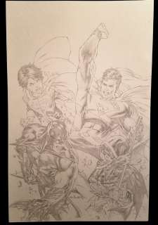 Eric Basaldua - supersons 1 variant cover superman batman superboy robin