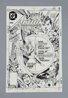 SUPERMAN / ACTION COMICS #551 (1984) - Gil Kane Hand-Drawn Cover Artwork | Propstore