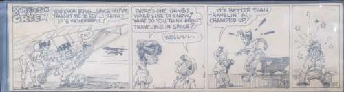COMIC STRIP ART 1960S "BUNGLETON GREEN" BY CHESTER COMMODORE (1914-2994) | misc / divers