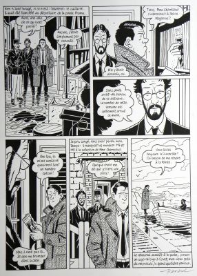 François Ravard | » Nestor Burma dans l’île » – Planche originale- Page n° 71 – François Ravard | Zic et Bul