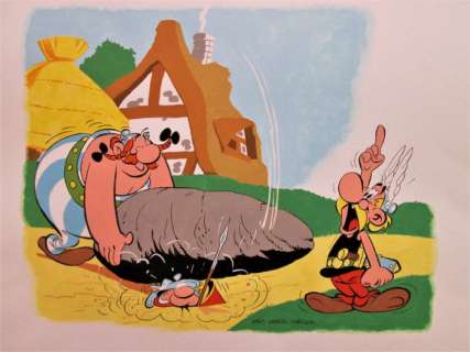 Frisano, Thomas - Dessin original couleur - Hommage Ã  Uderzo - Asterix | Catawiki