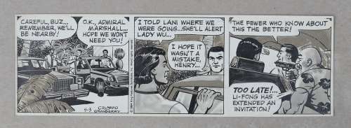 Original Art: Buz Sawyer Comic Strip, May 3, 1984 by John Celardo | mycomicshop.com