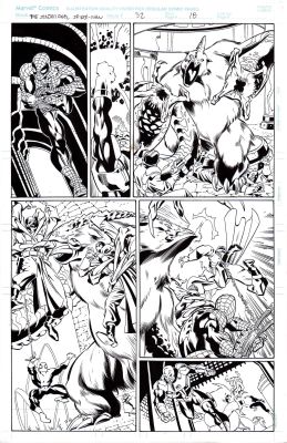 Joe Bennett | The Sensational Spider-Man #32 p.18 | Tavole Originali