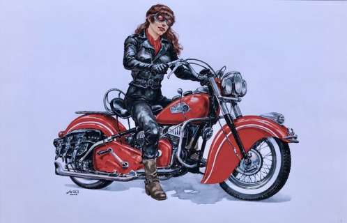 Kas - Dessin original couleur - Page de titre - Halloween Blues T6 - Sweet Loreena - (2008) | Catawiki