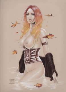 Pin Up - G. De Luca - original artwork - Loose page | Catawiki