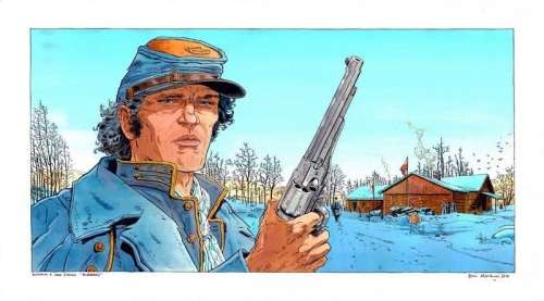 Marchand. Illustration originale hommage | BDEnchères