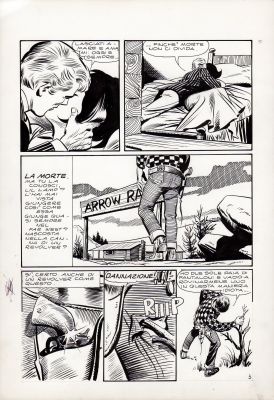 Leone Frollo | La Vedova Nera Episodio n.1 p.3 | Tavole Originali