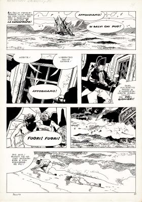 Attilio Micheluzzi | Gli ammutinati del Bounty p.37 | Tavole Originali