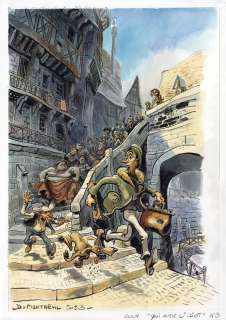 Nicolas Dumontheuil - Qui a tué l’idiot ? – Dessin original de couverture (2024)